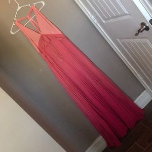 Fancy Pink Ombré maxi dress